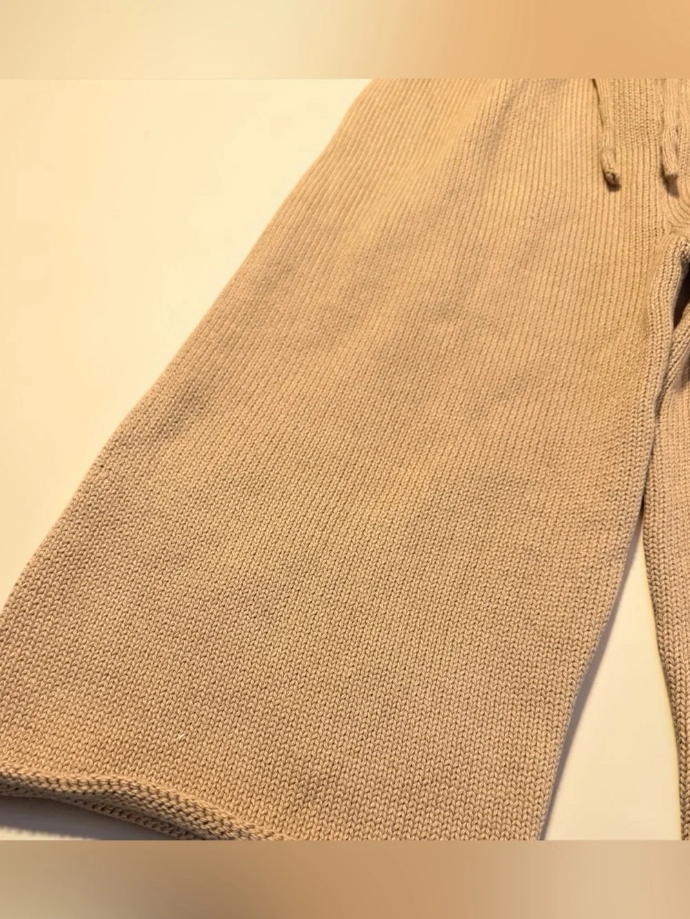 NEW!!  Winnie + Crew Knit Wide-Leg Joggers in Mustard